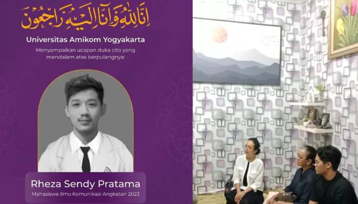 Gusti Kanjeng Ratu (GKR) Mangkubumi dan GKR Bendara saat menyambangi rumah duka Rheza Sendy Pratama, Minggu (31/8/2025) malam.