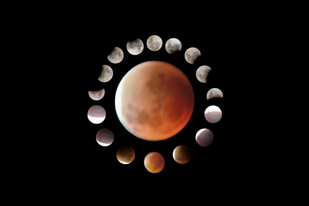 Pantauan gerhana bulan Blood Moon pada (7/9) malam.