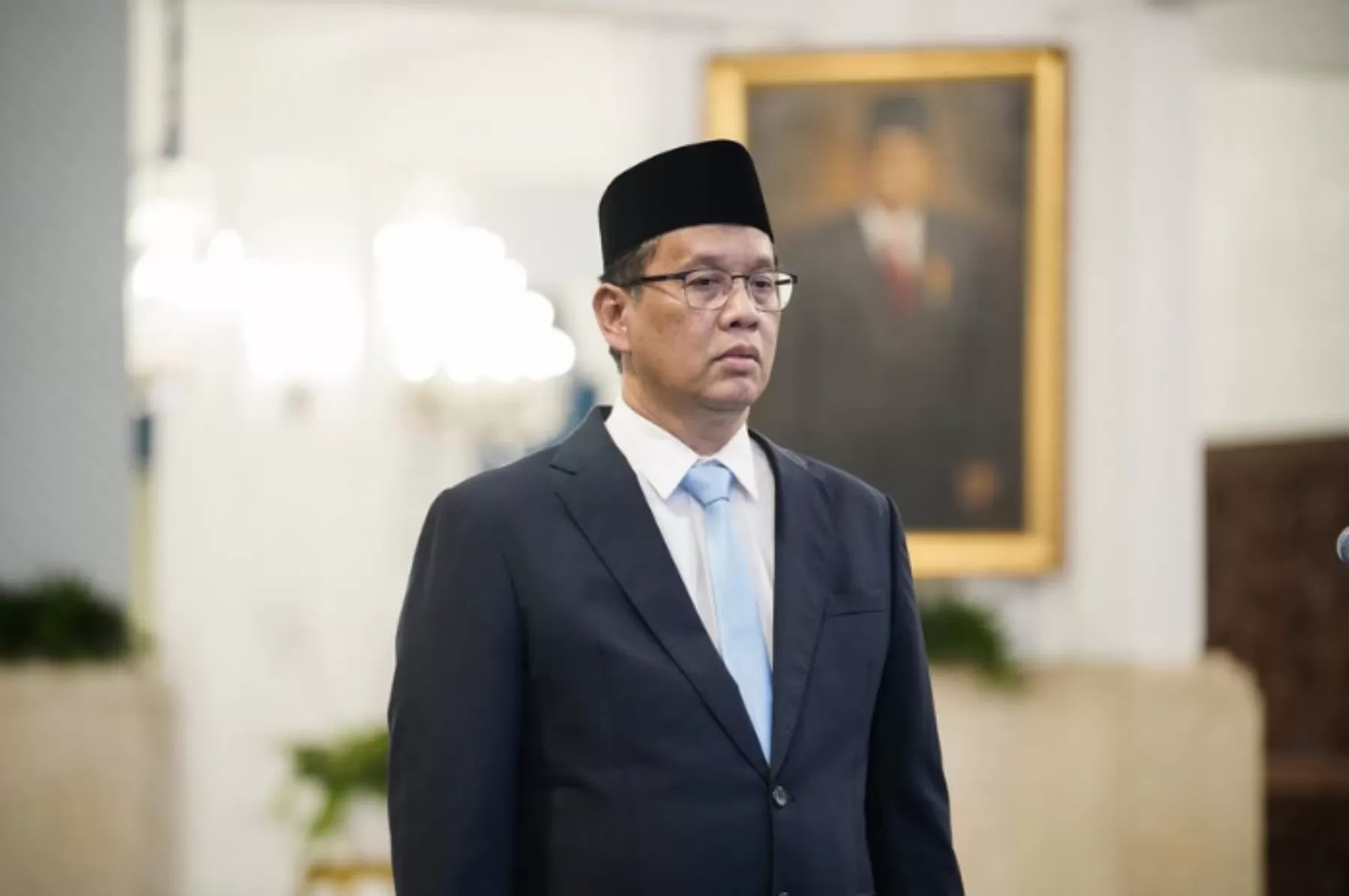 Pelantikan Purbaya Yudhi Sadewa sebagai Menteri Keuangan di Istana Negara Jakarta, Senin (8/9/2025).