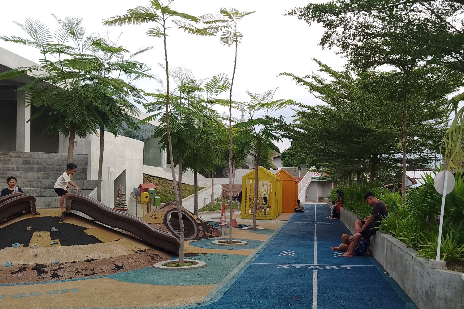 Suasana Taman Cerdas Panularan, Kamis (11/9/2025).