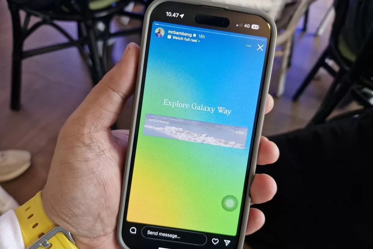 Viral video geprek di Instagram.