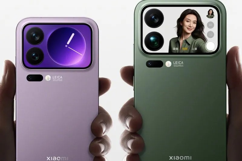 Tampilan Xiaomi 17 Pro dan 17 Pro Max.