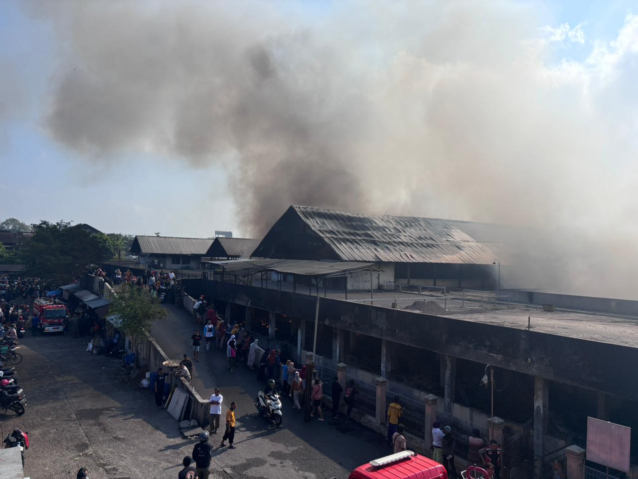 Kebakaran Pasar Kota Wonogiri: Lantai Dua Hangus