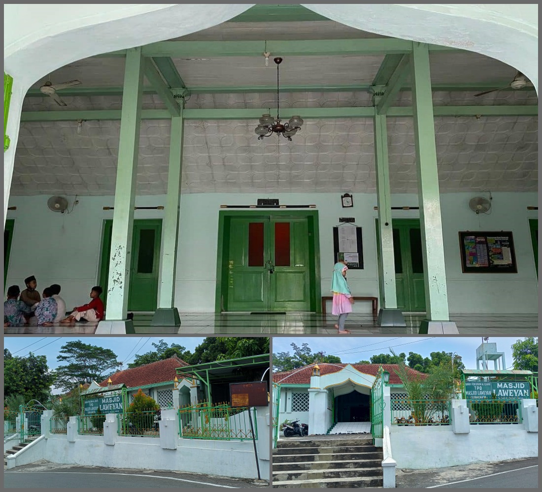 Kolase foto Masjid Laweya Solo.  Masjid tertua Kota Solo.