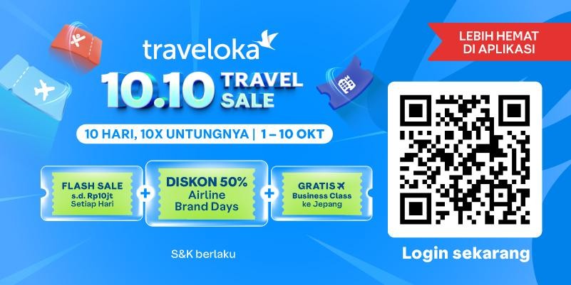 Wisata pakai Traveloka lebih hemat.