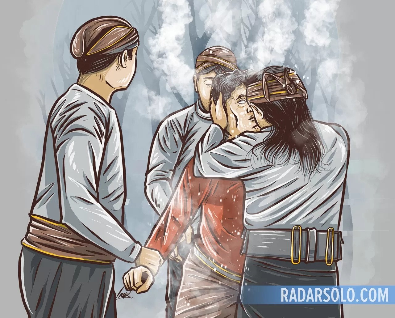 Ilutrasi penanganan kesurupan.