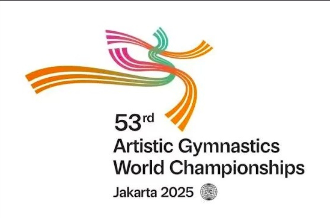 Logo World Artistic Gymnastics Championships 2025 yang akan diselenggarakan di Jakarta.