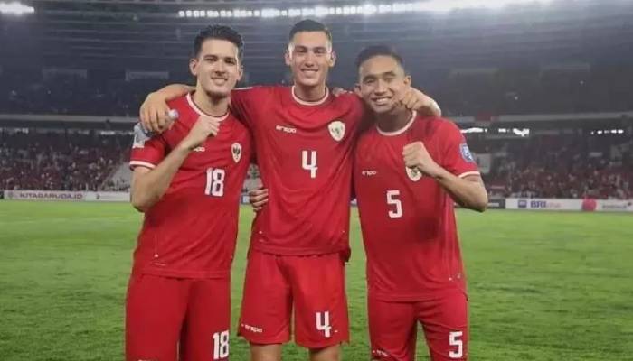 Trio Hubner, Jay Idzes dan Rizky Ridho.