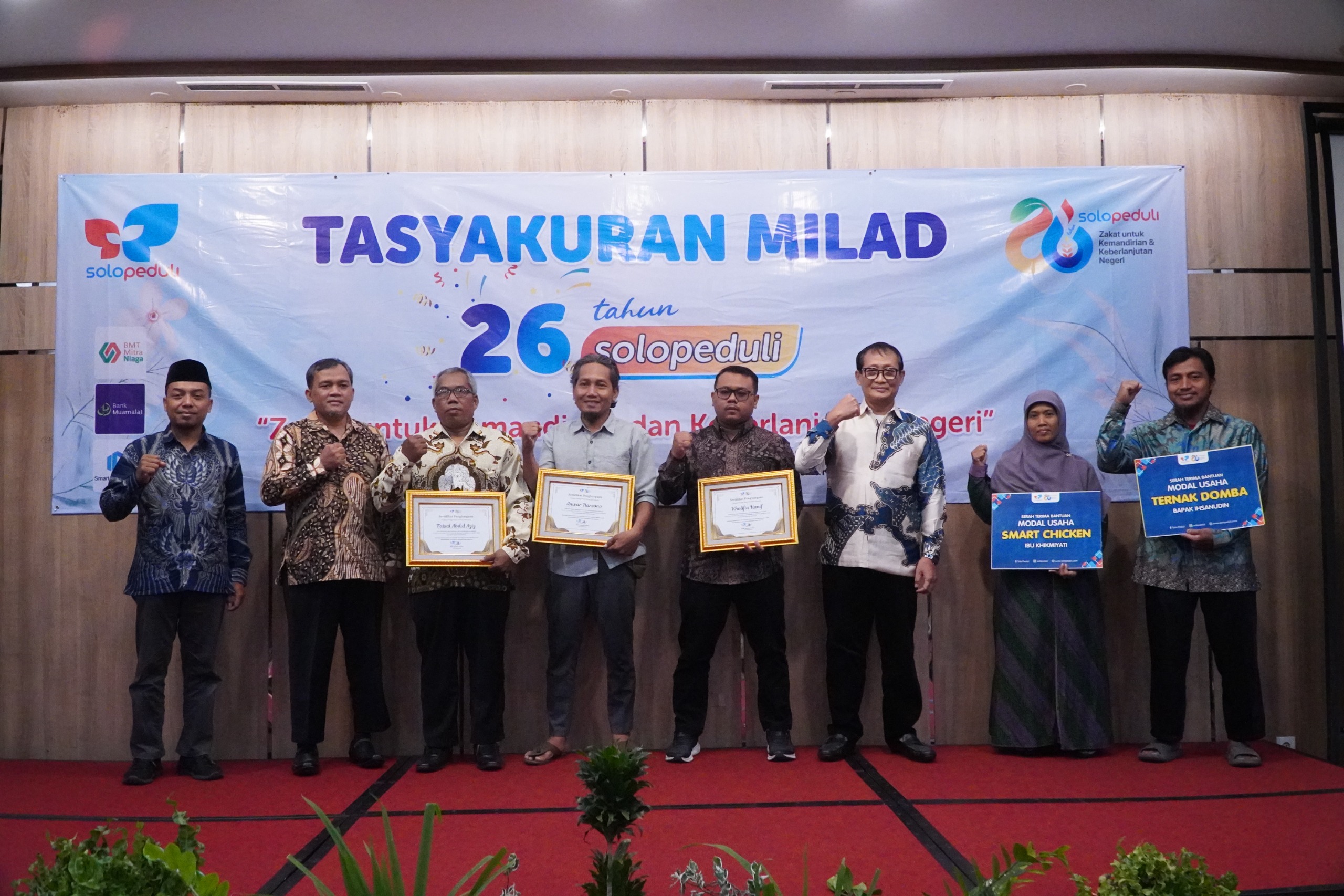 Perayaan tasyakuran milad 26 tahun Solo Peduli.
