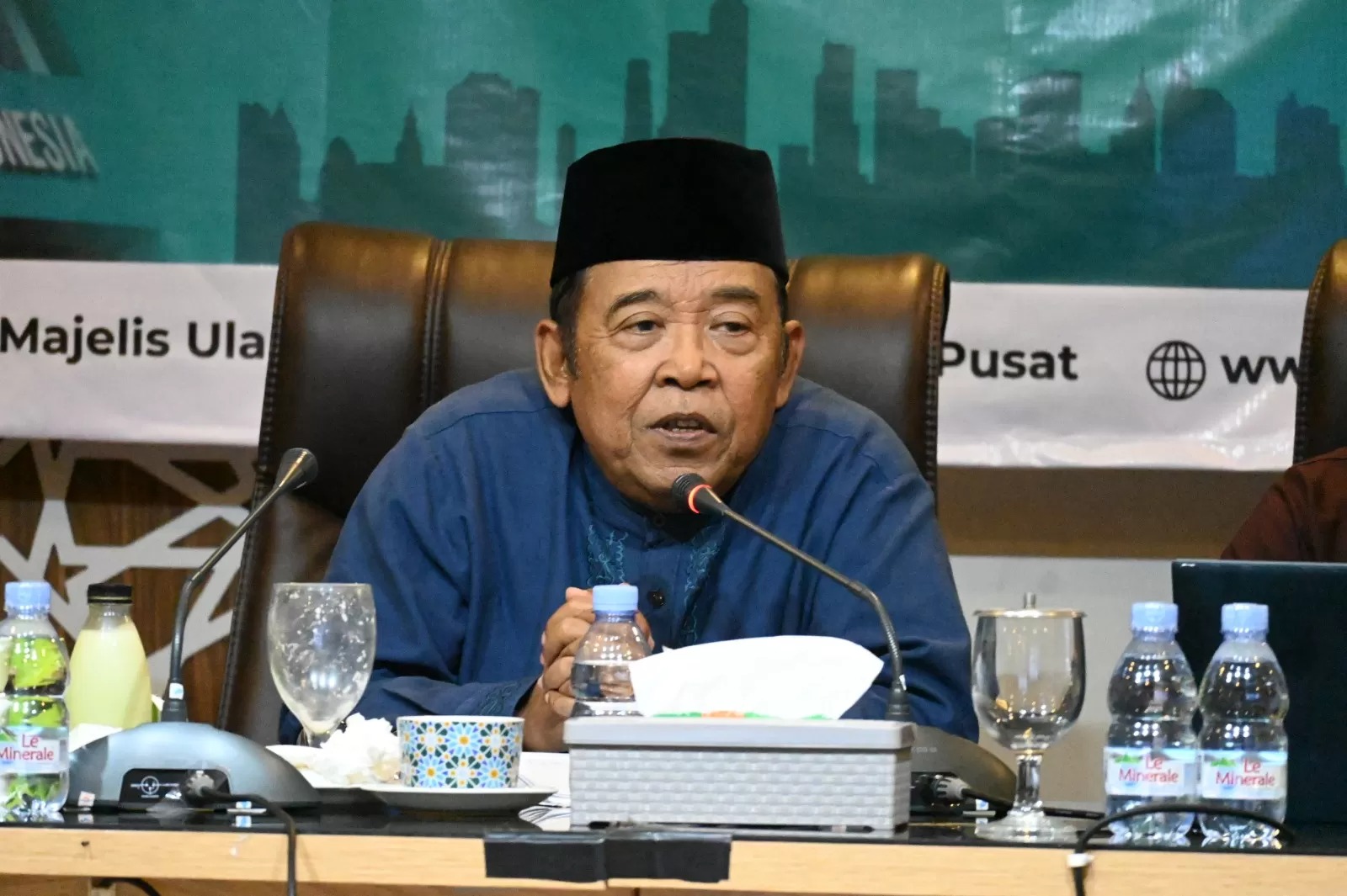 Ketua MUI Bidang Infokom (Informasi dan Komunikasi) KH Masduki Baidlowi di Jakarta (14/10/2025).