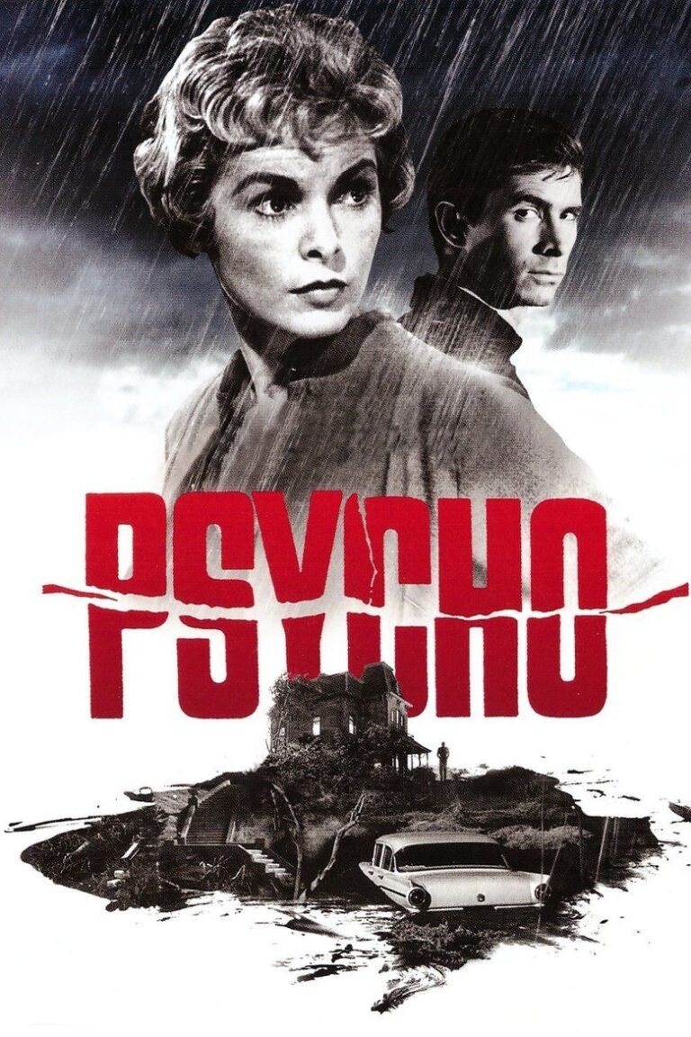 Psycho (1960) Poster. Film ini merupakan pionir dari film psychological horror.