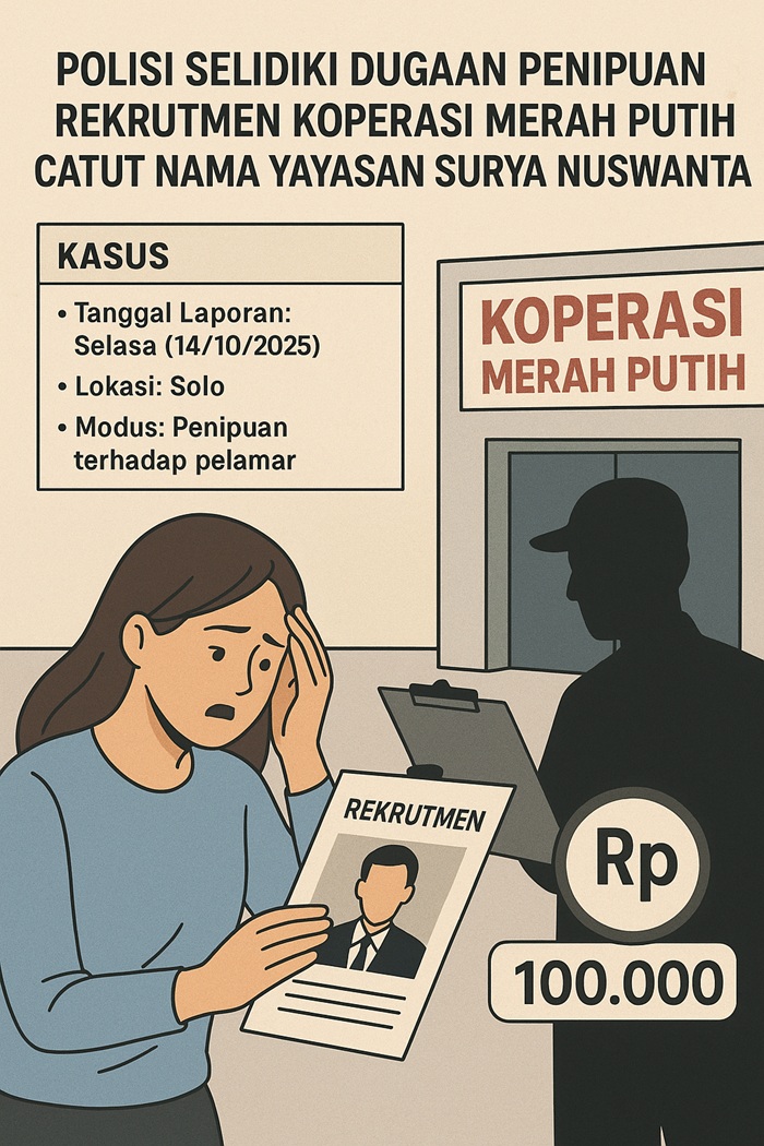 Baru : Modus Penipuan Rekrutmen di Solo
