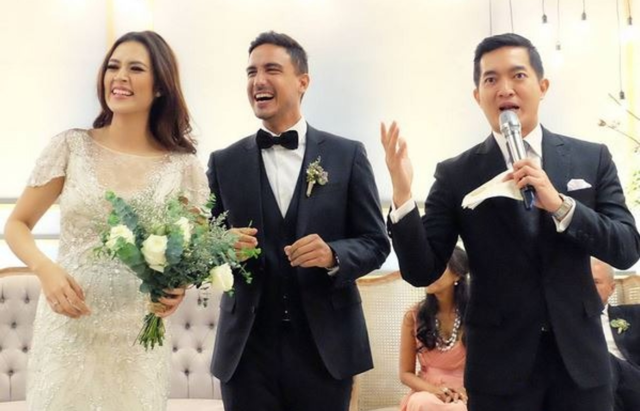 Potret pernikahan Raisa Andriana dan Hamish Daud.
