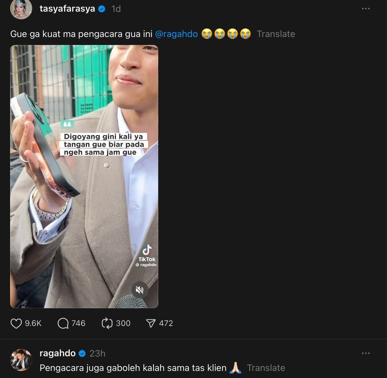 Sangun Ragahdo bikin Tasya Farasya geleng-geleng kepala di tengah proses sidang cerai.
