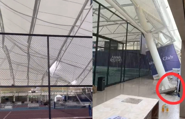 Tragedi Anwa Racquet Club ambruk saat turnamen padel para artis tengah dilangsungkan.