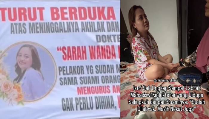 Papan bunga untuk Sarah Wanda Nainggolan.