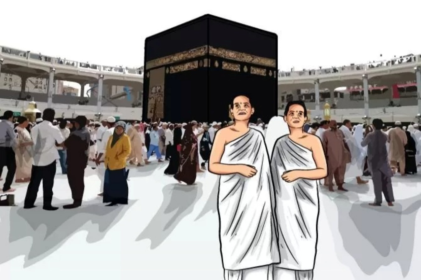 Ilustrasi Haji. 