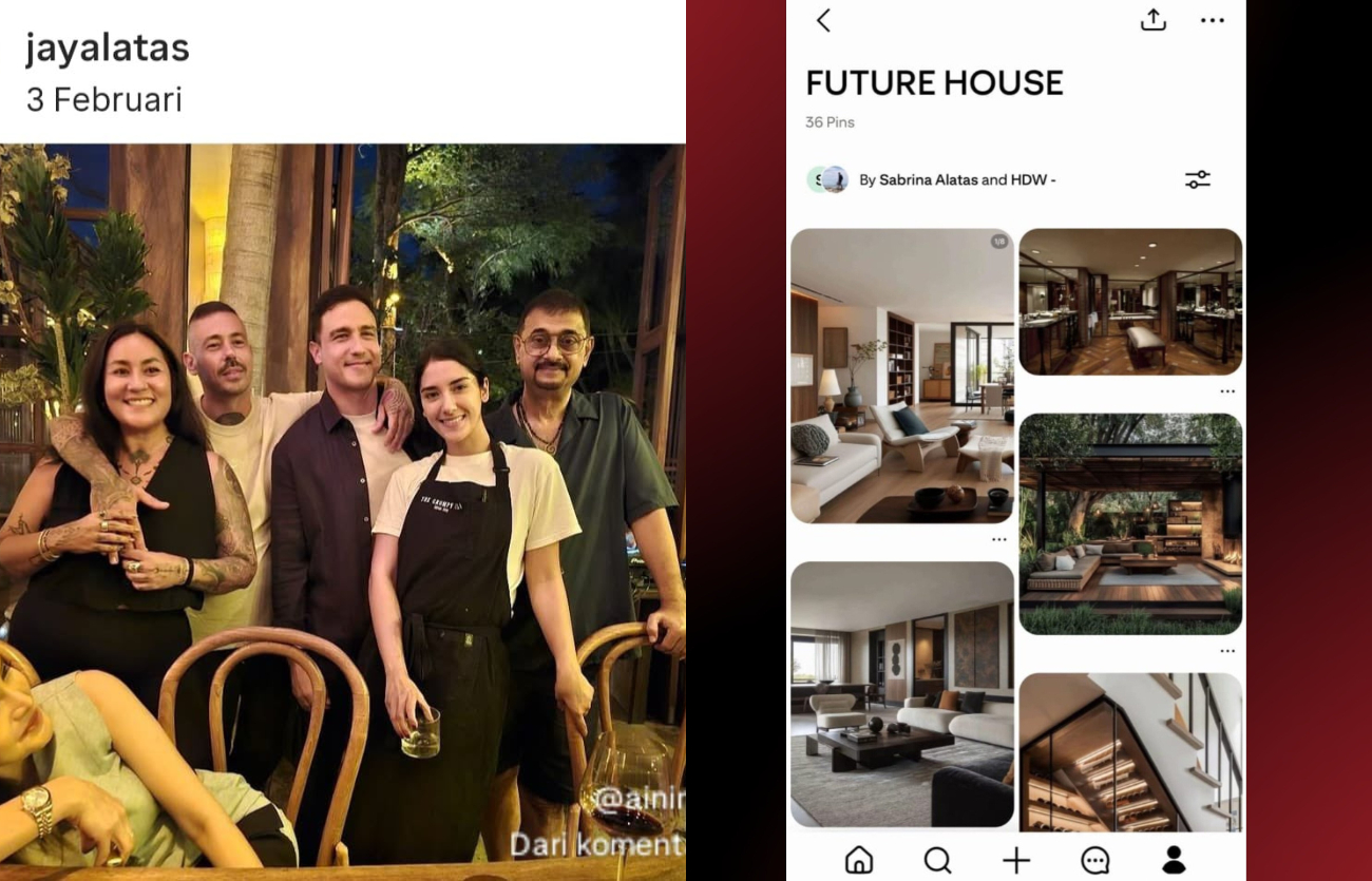 Terungkap dari Pinterest, begini dugaan perselingkuhan Sasha Sabrina Alatas dan Hamish Daud.