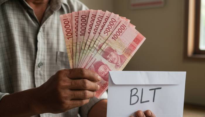 Ilustrasi Uang bansos.