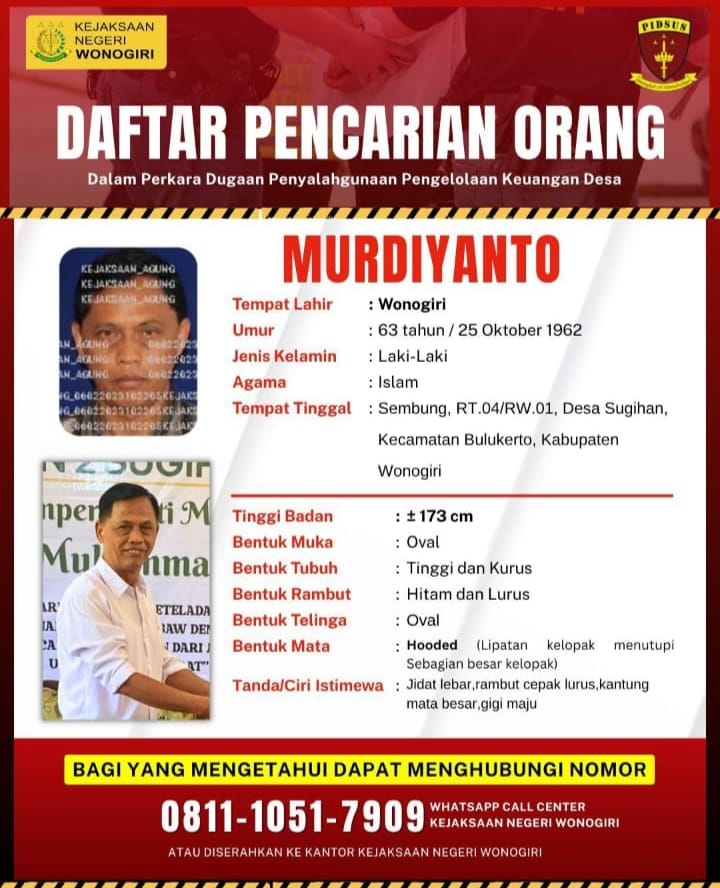 Kades Sugihan resmi jadi DPO Kejari Wonogiri.