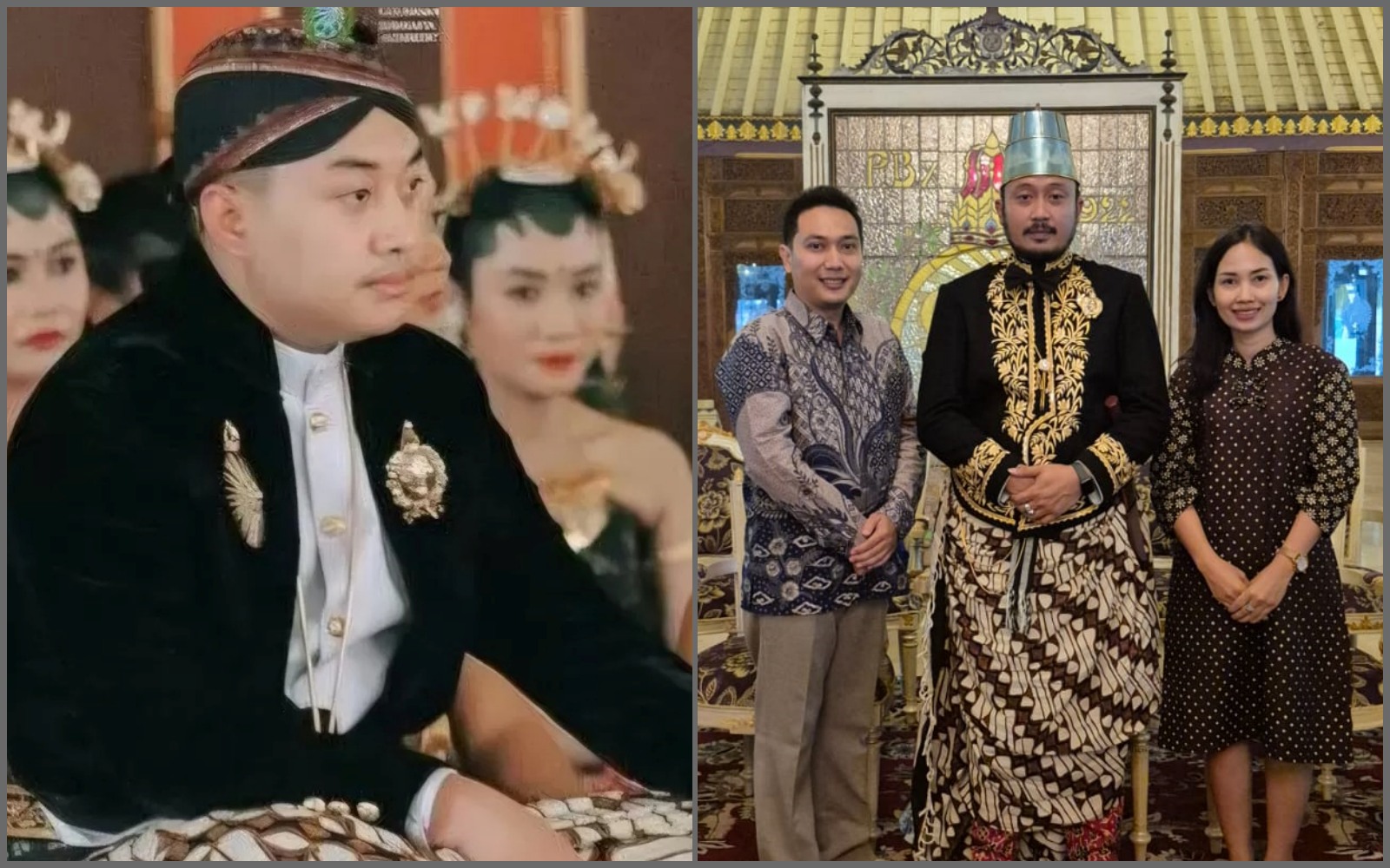 Kiri ke kanan: KGPA Purboyo dan KGPH Hangabehi.