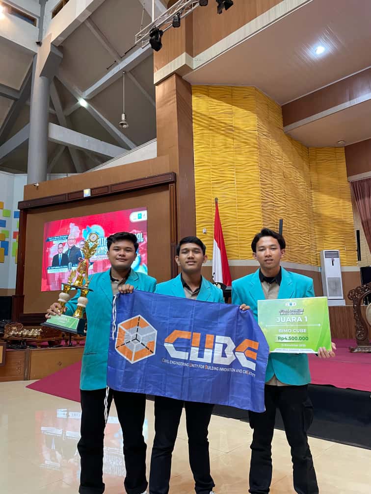 Tim CUBE UMS meraih Juara 1 National Innovation Concrete Competition