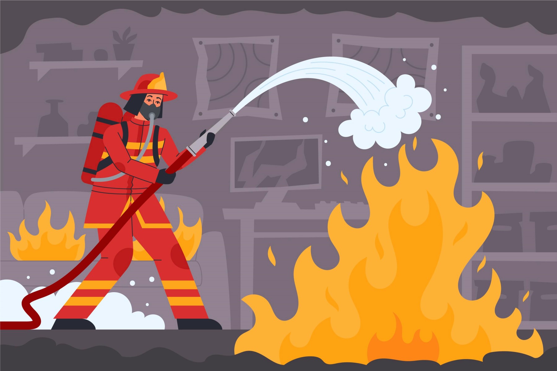 Ilustrasi Kebakaran.