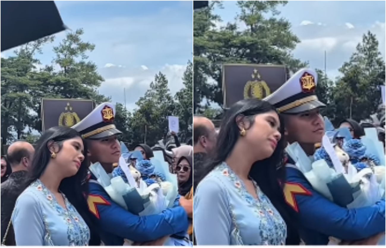 Aira Yudhoyono tampak temani Rizky Bantayan di Wisjur TNI.