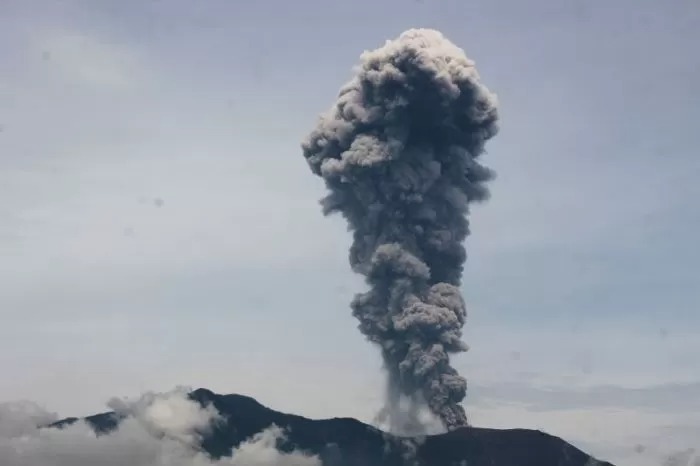 Erupsi Gunung Marapi Sumatera Barat.