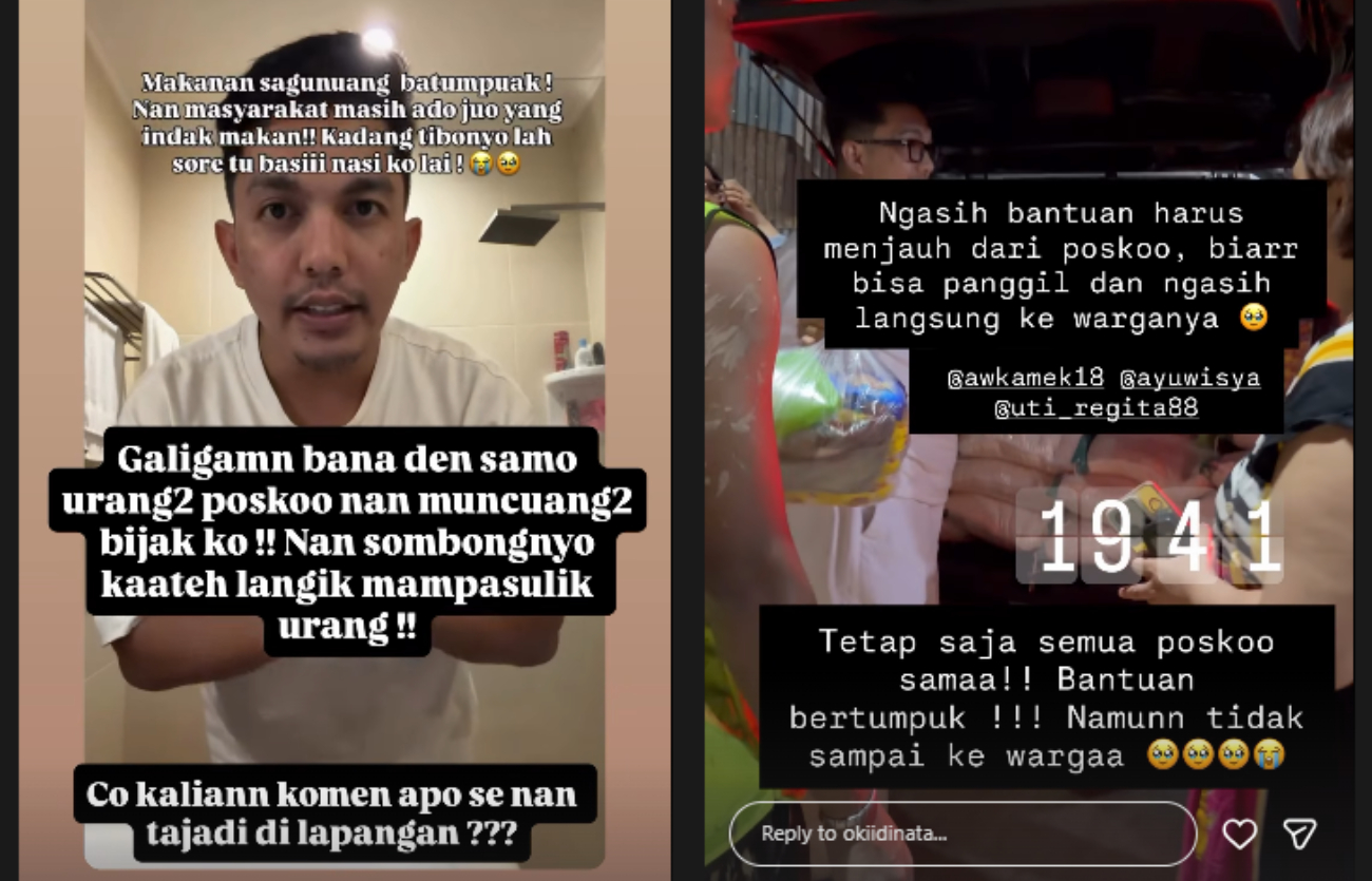 Geger korban bencana alam dipersulit untuk dapatkan bantuan.