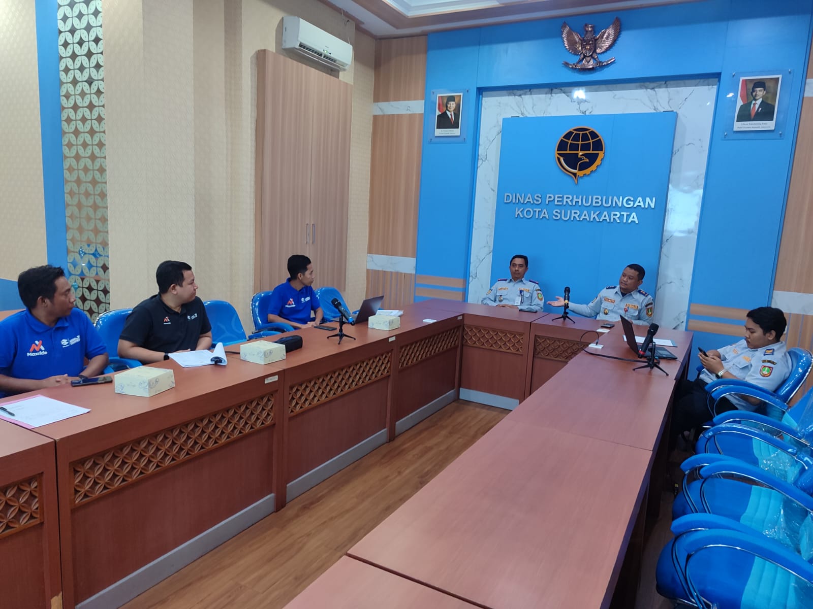 Manajemen Bajaj Maxride melakukan audiensi resmi dengan Dinas Perhubungan (Dishub) Kota Solo Selasa (9/12/25)