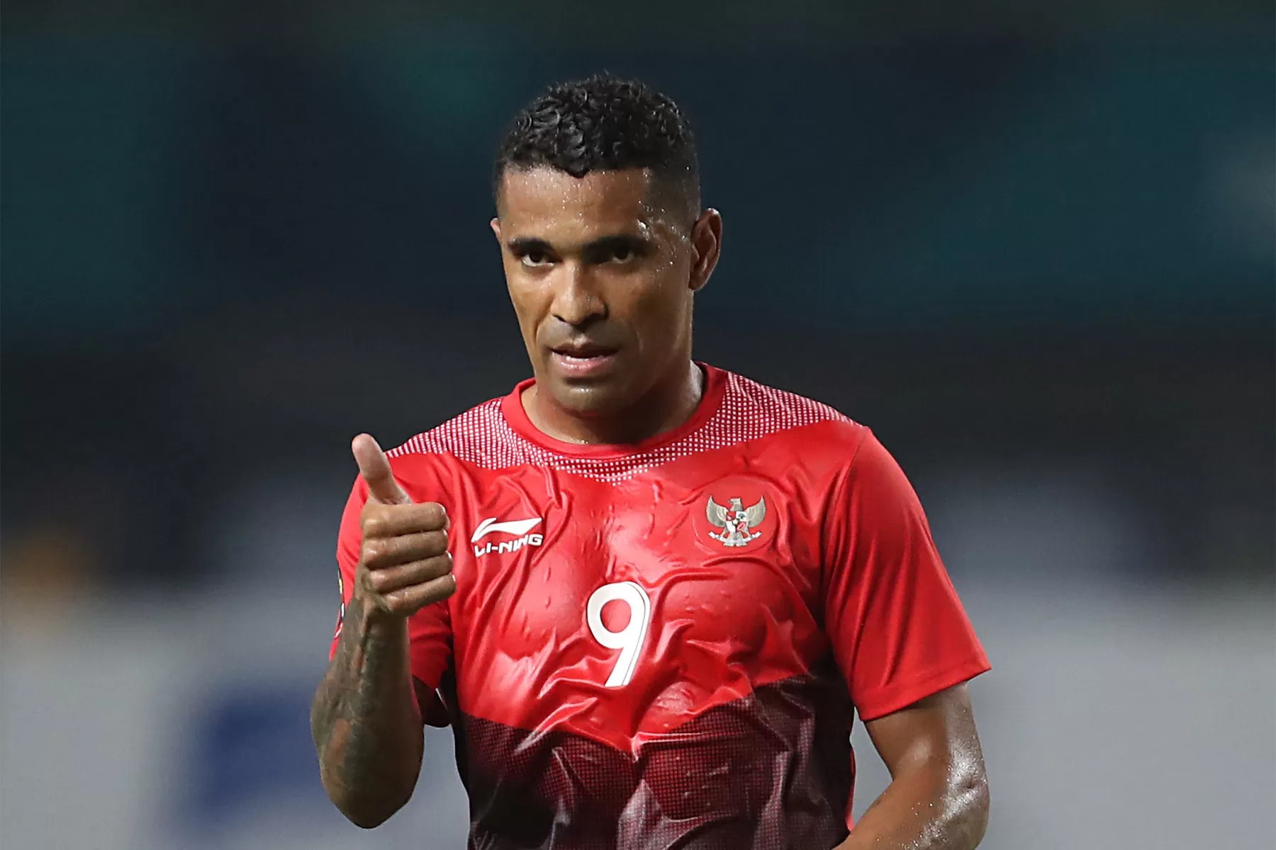 Alberto Goncalves saat membela Timnas Indonesia.