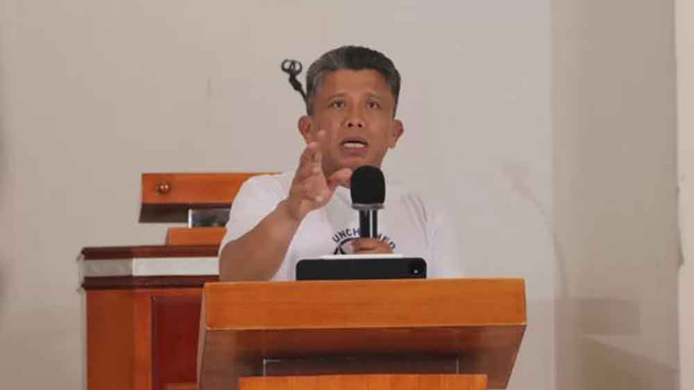 Ferdy Sambo pimpin khotbah gereja.