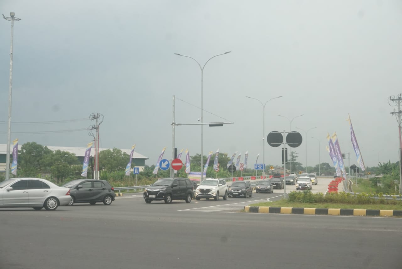 Kondisi Exit Tol Prambanan Klaten.