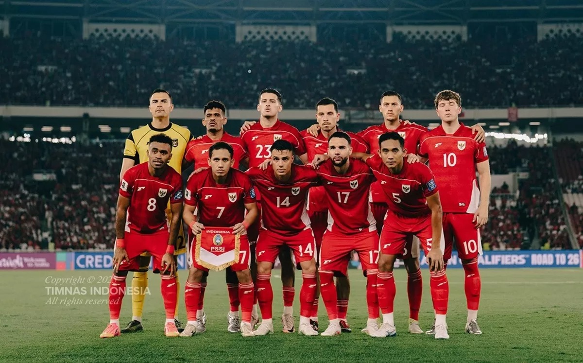 Timnas Indonesia berada di posisi 122 dalam ranking FIFA.