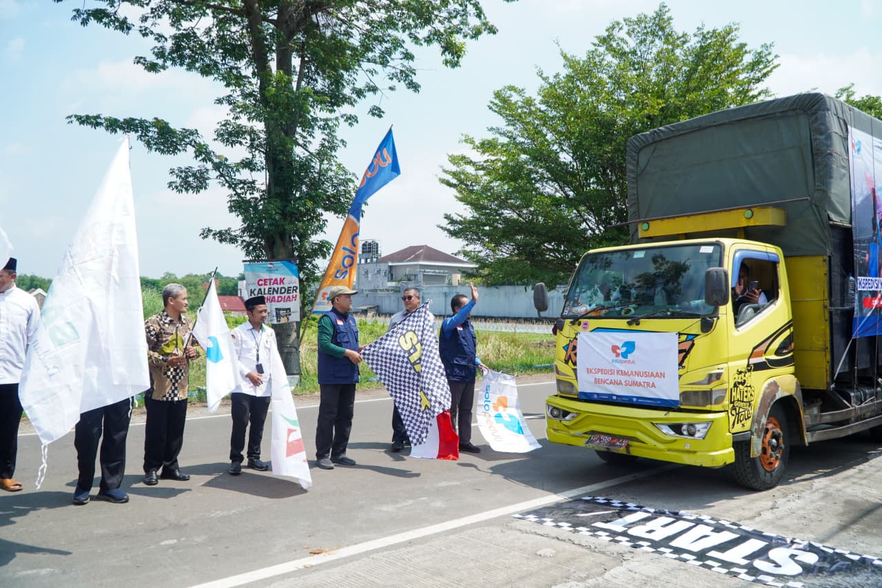 SOLOPEDULI berangkatkan 24 ton bantuan (panel surya, pangan, obat) ke Aceh & Sumatra. Wujud nyata sinergi 255 donatur Solo Raya!