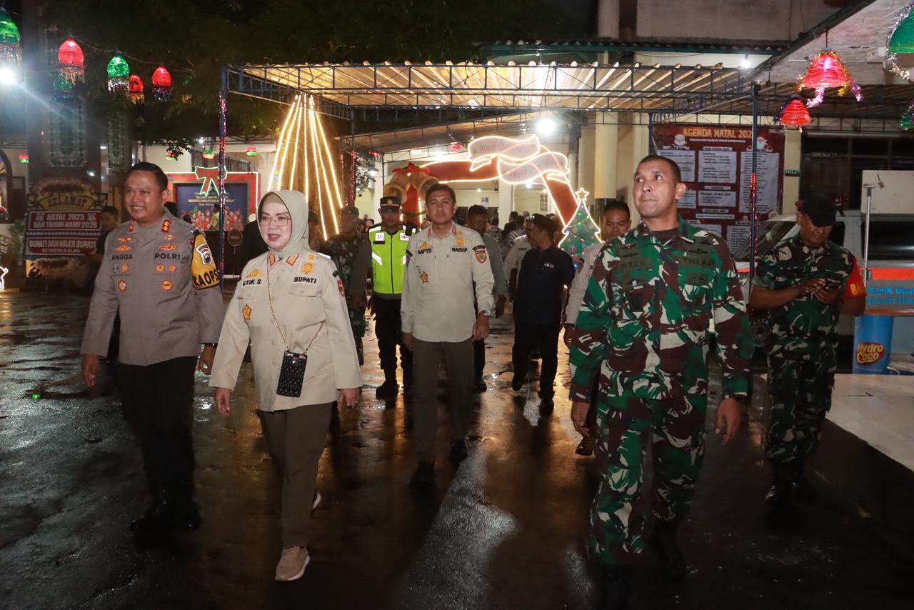 Forkopimda Sukoharjo Turun Langsung ke Gereja, Pastikan Natal 2025 Aman.