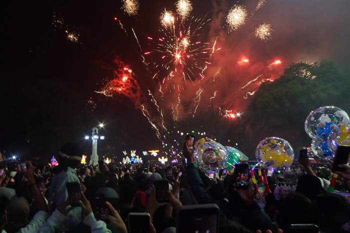 Malam pergantian tahun baru di Balaikota tahun lalu