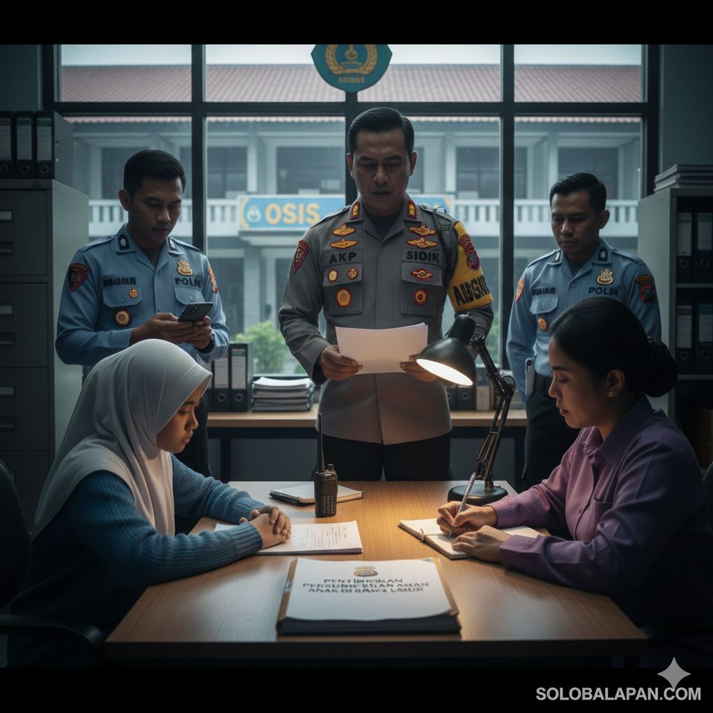 Ilustrasi polisi mulai selidiki Dugaan Persetubuhan Anak di Karanganyar.