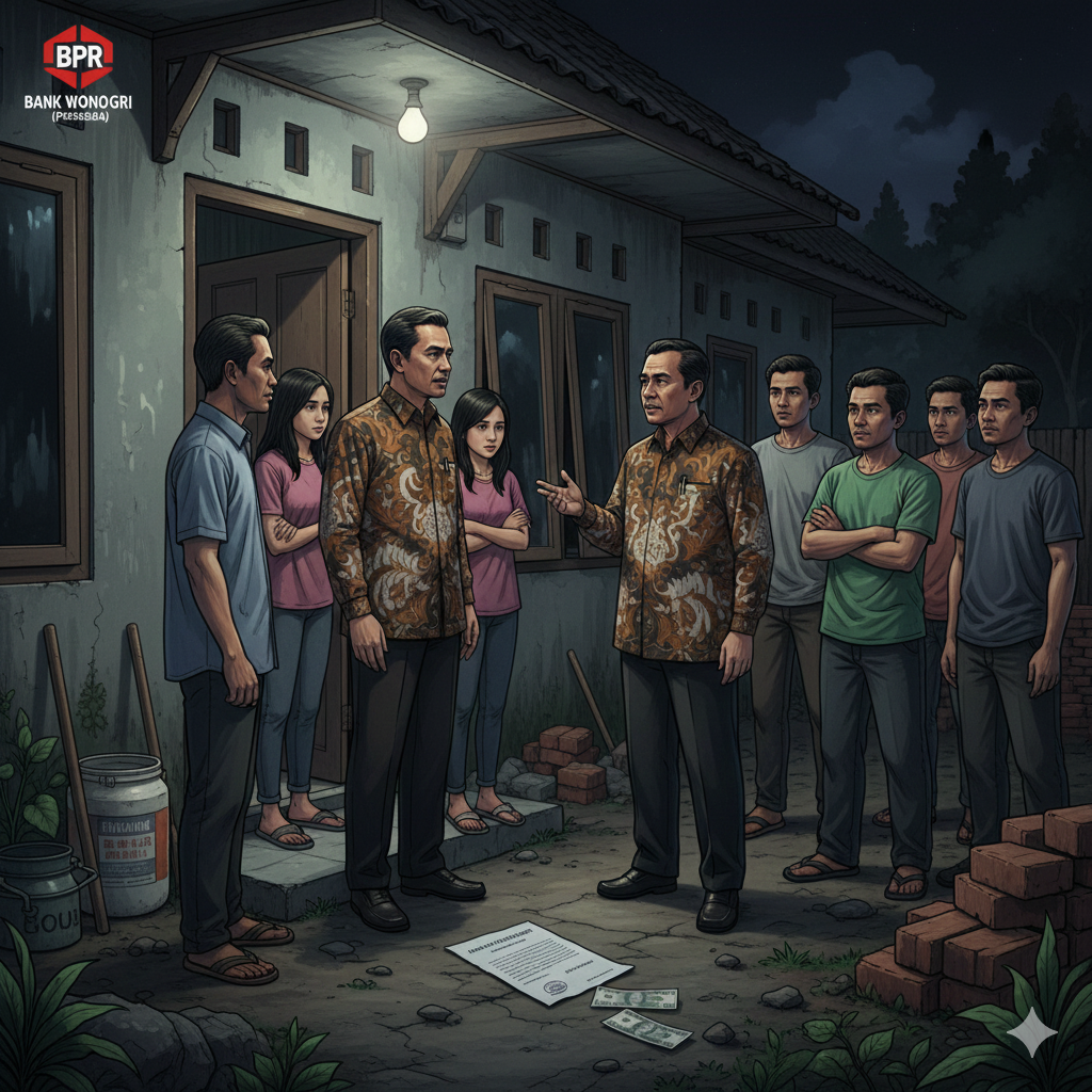 Ilustrasi Direktur BPR Wonogiri Digeruduk