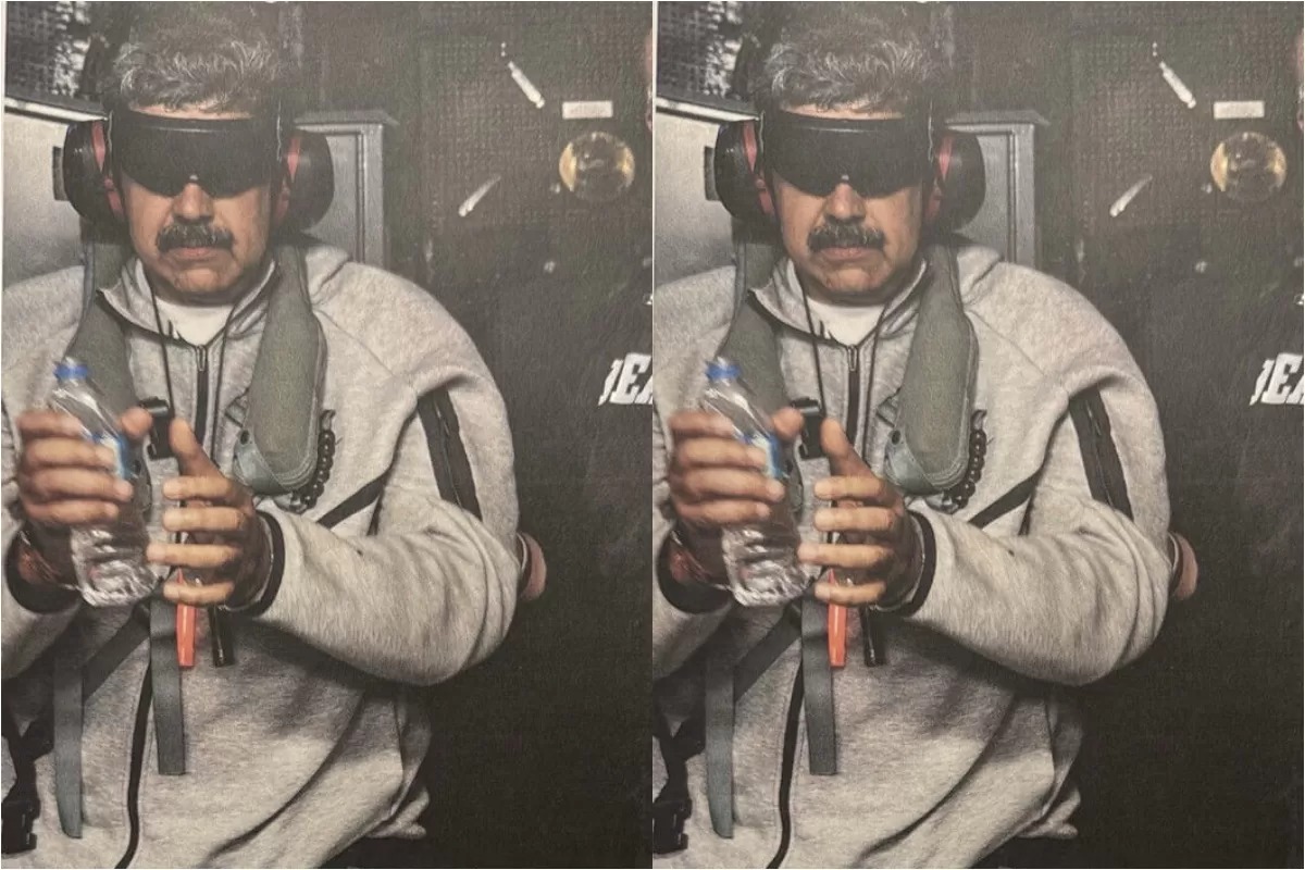 Presiden AS Donald Trump memposting foto di platform media sosial TruthSocial dengan keterangan, "Nicolas Maduro berada di atas USS Iwo Jima".