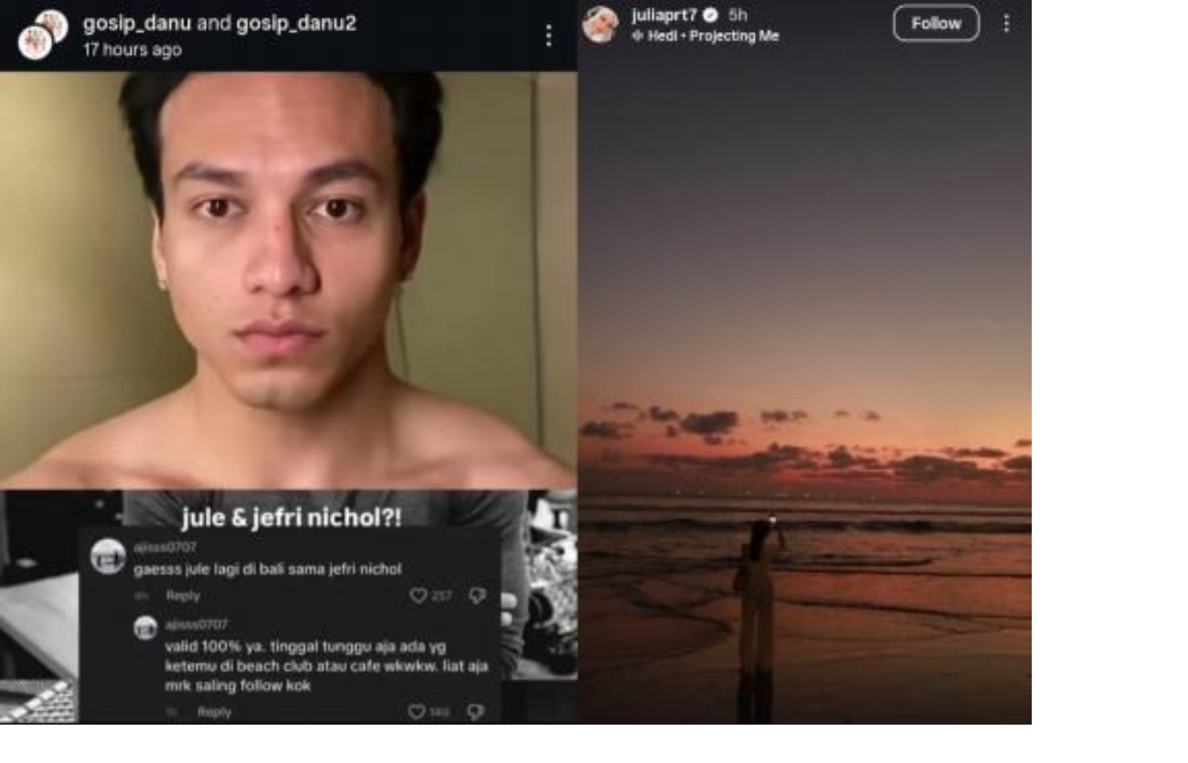 Jule diduga berlibur ke Bali dengan Jefri Nichol.