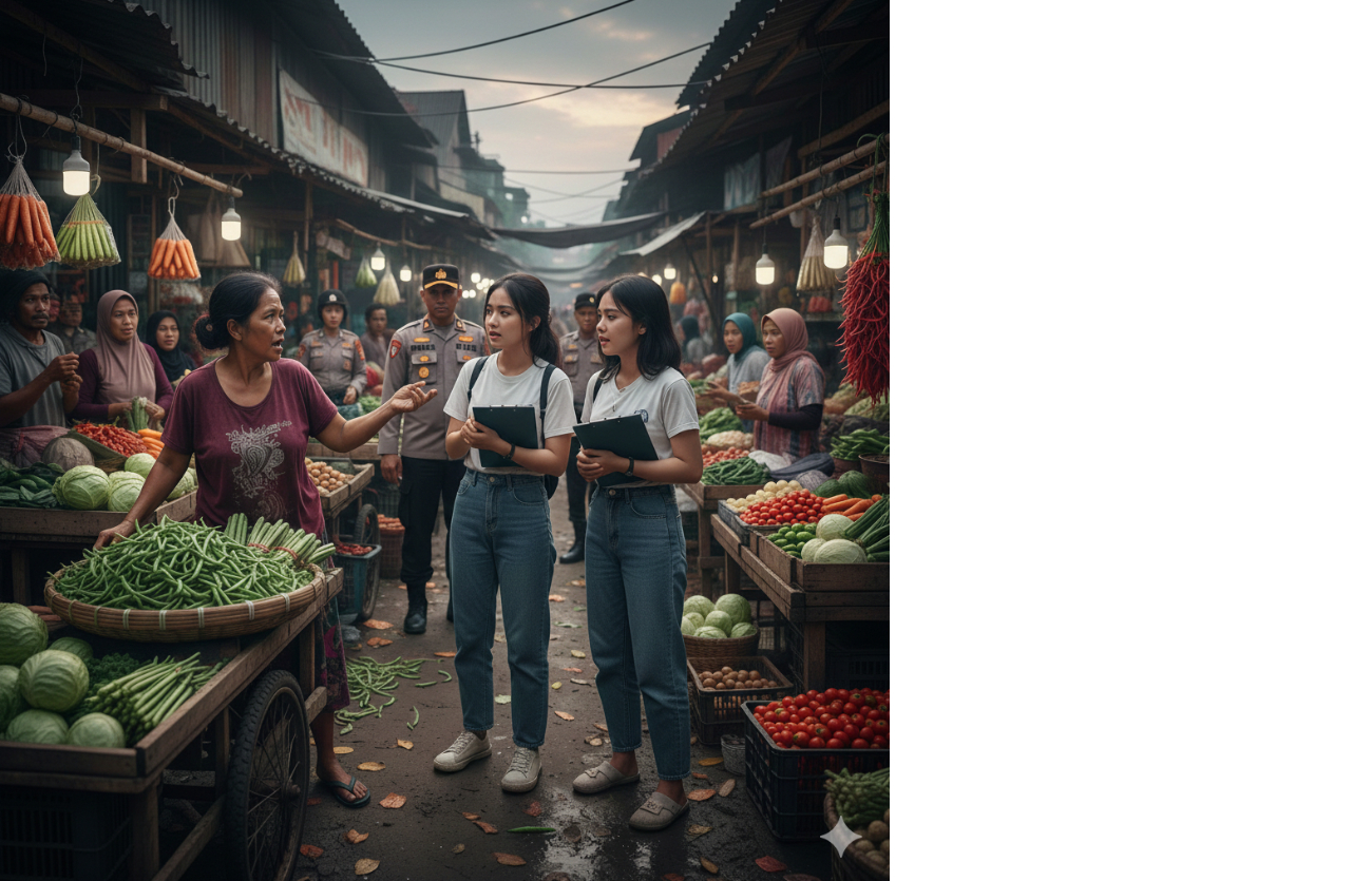Pedagang Pasar Bunder Sragen merasa kena prank orderan fiktif dapur Makan Bergizi Gratis (MBG).