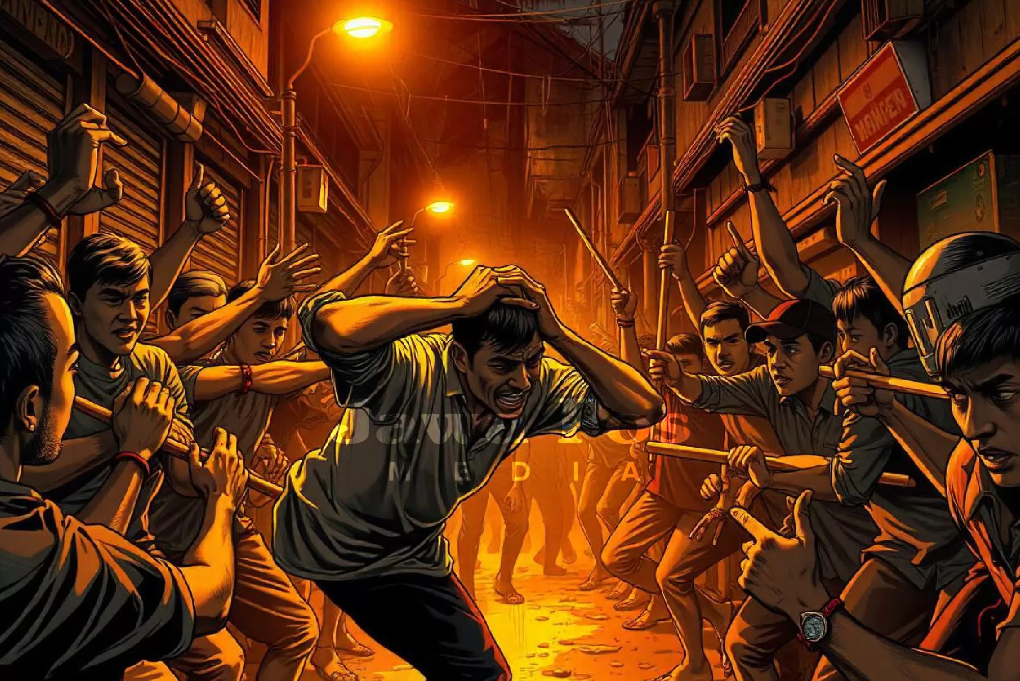 ILUSTRASI. pengeroyokan. Agus Saputra, guru di Jambi yang dikeroyok siswanya minta dipanggil