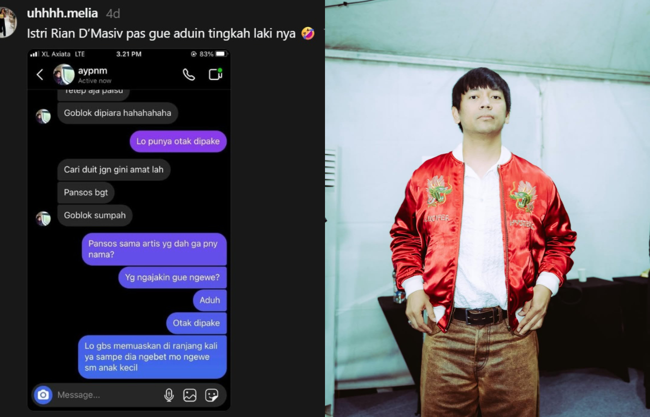 Isi DM diduga Rian Ekky Pradipta alias Rian D