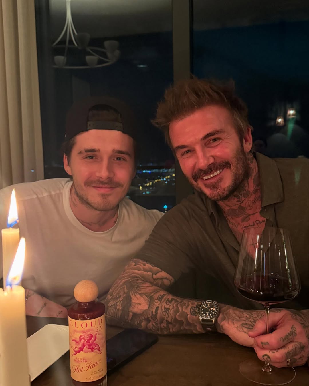 Brooklyn Beckham dan sang ayah, David Beckham.