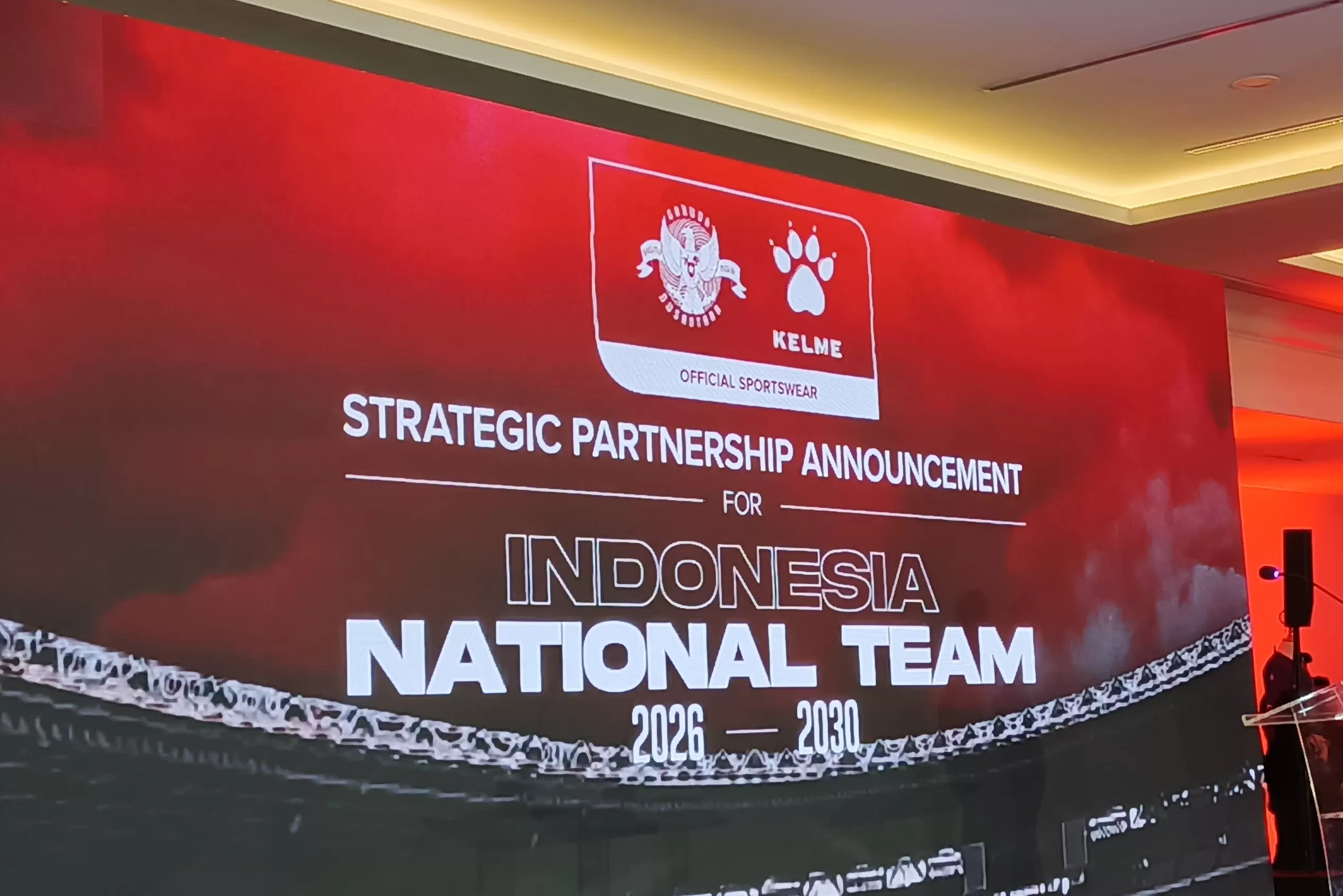 Kelme resmi jadi apparel Timnas Indonesia.