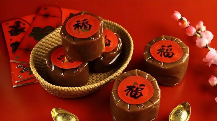 Kue keranjang atau nian gao selalu hadir saat Imlek.