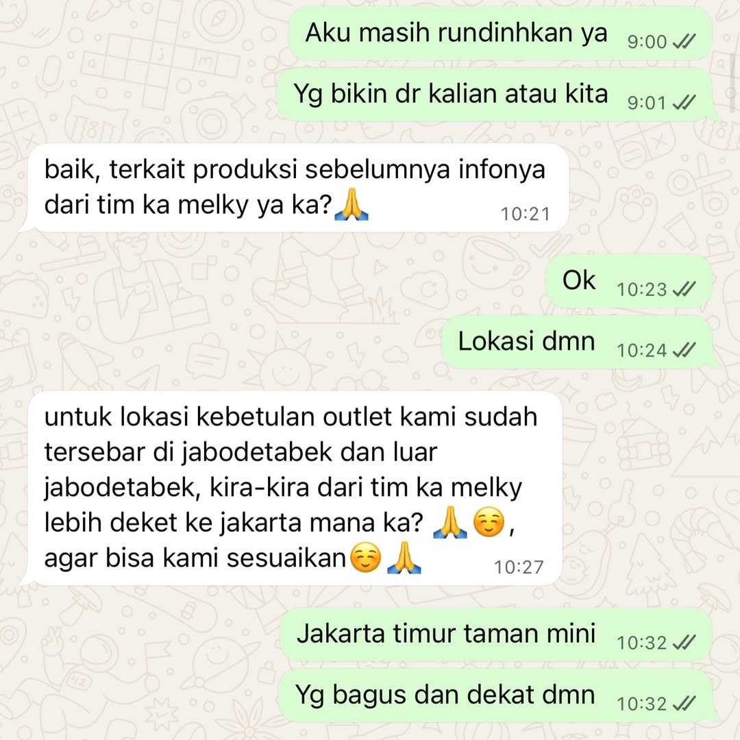 Klarifikasi Melki Bajaj.