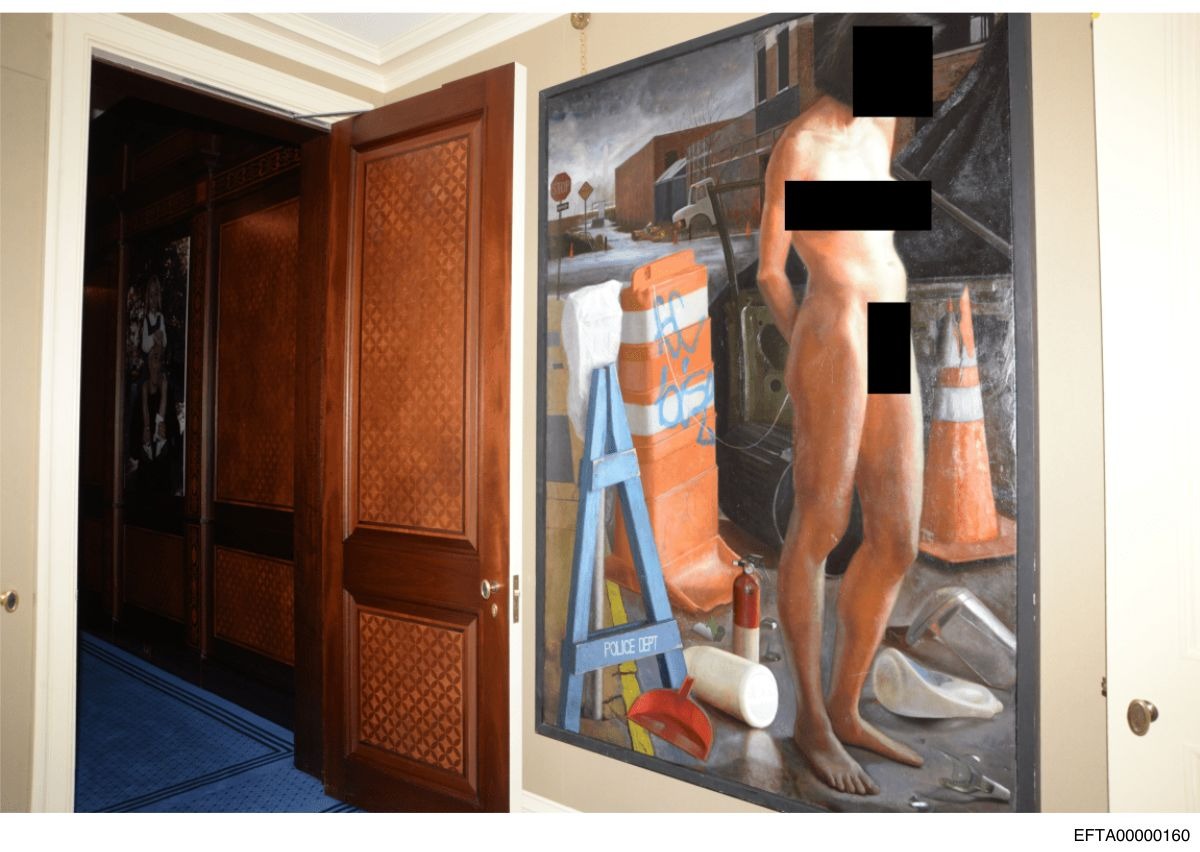 Salah satu foto yang disebar via Jeffrey Epstein files.
